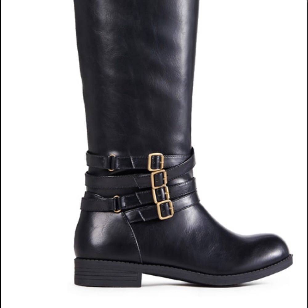 NWB Black Luxe by JustFab Over Knee Boots size 8.5 - Picture 4 of 10